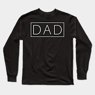 Simple Dad Father's Day Typography Long Sleeve T-Shirt